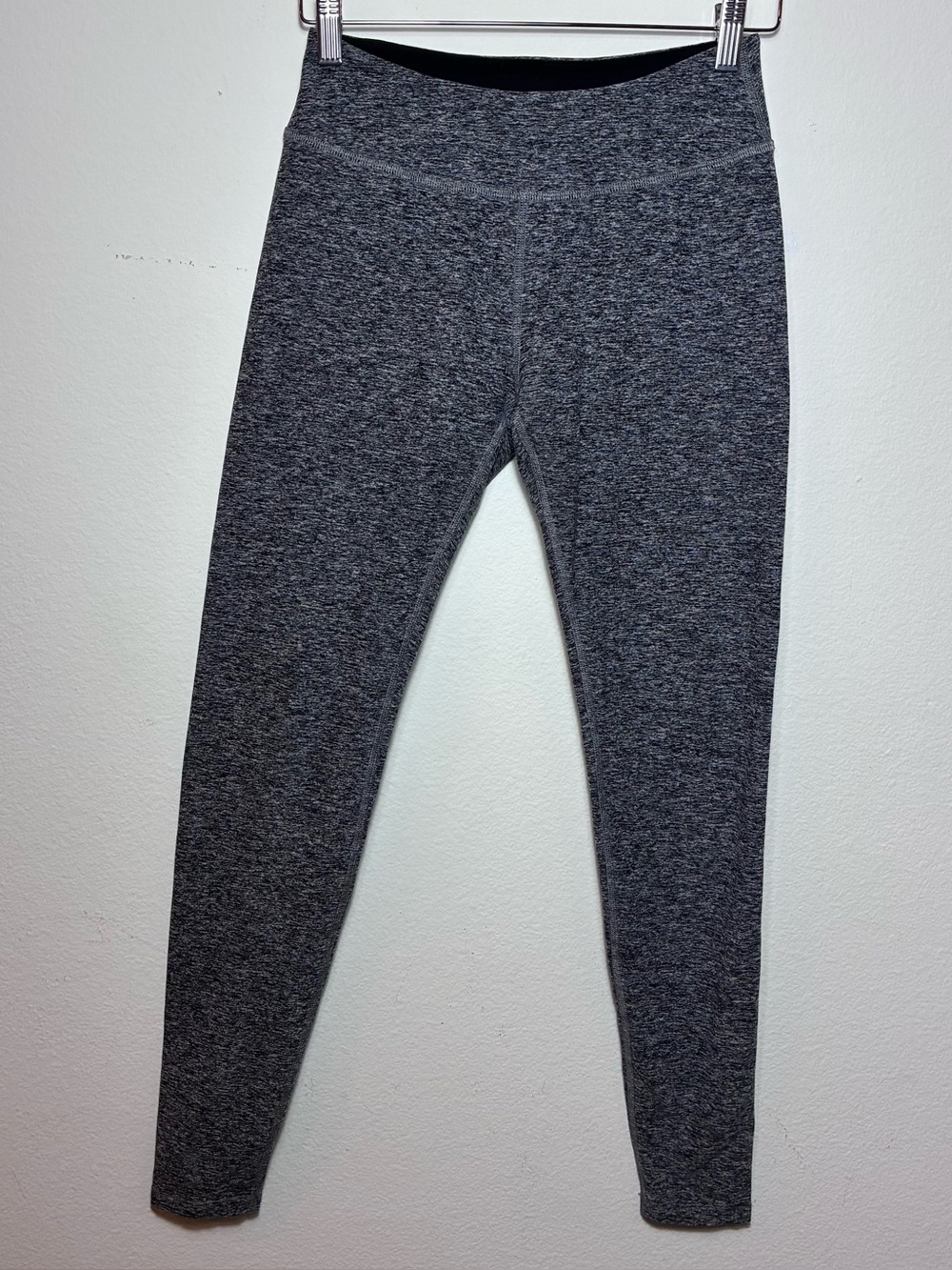 Beyond Yoga Large Heather Gray Leggings Space‎ dye Yoga Gym Made in USA
